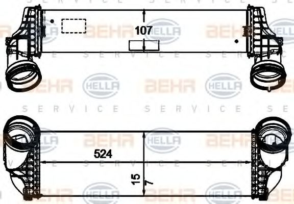 Интеркулер BEHR HELLA SERVICE 8ML 376 746-271