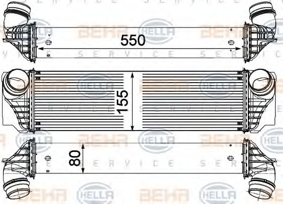 Интеркулер BEHR HELLA SERVICE 8ML 376 746-401