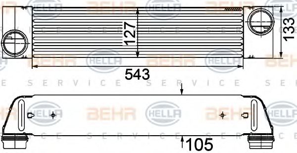 Интеркулер BEHR HELLA SERVICE 8ML 376 746-501