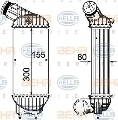 Интеркулер BEHR HELLA SERVICE 8ML 376 746-591