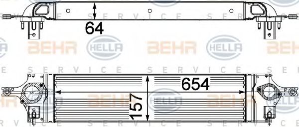 Интеркулер BEHR HELLA SERVICE 8ML 376 746-601