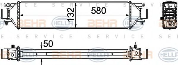 Интеркулер BEHR HELLA SERVICE 8ML 376 746-691