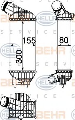 Интеркулер BEHR HELLA SERVICE 8ML 376 746-791