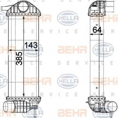 Интеркулер BEHR HELLA SERVICE 8ML 376 755-541