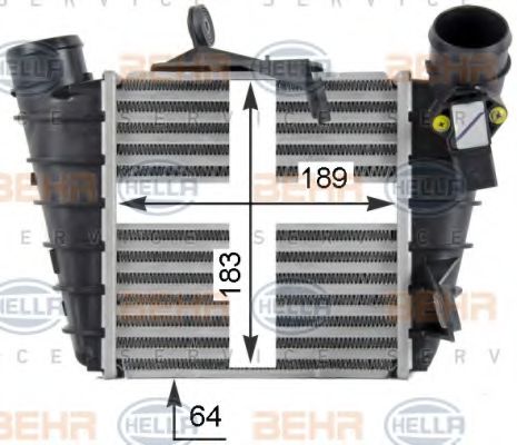 Интеркулер BEHR HELLA SERVICE 8ML 376 760-581