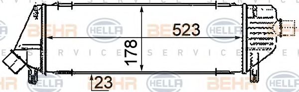 Интеркулер BEHR HELLA SERVICE 8ML 376 760-671