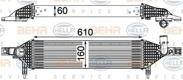 Интеркулер BEHR HELLA SERVICE 8ML 376 762-201