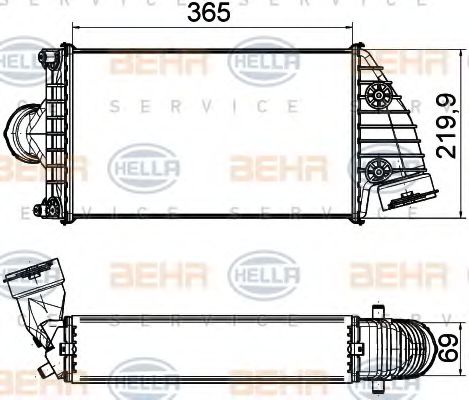 Интеркулер BEHR HELLA SERVICE 8ML 376 765-191