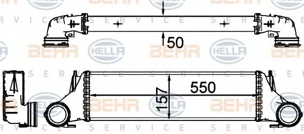 Интеркулер BEHR HELLA SERVICE 8ML 376 777-241