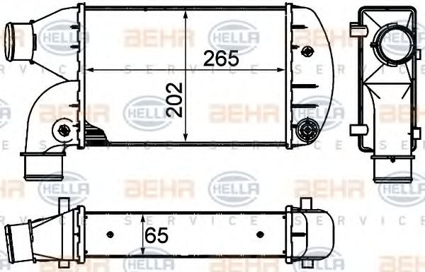 Интеркулер BEHR HELLA SERVICE 8ML 376 899-001