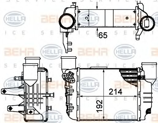 Интеркулер BEHR HELLA SERVICE 8ML 376 899-061