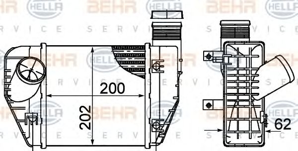Интеркулер BEHR HELLA SERVICE 8ML 376 899-071