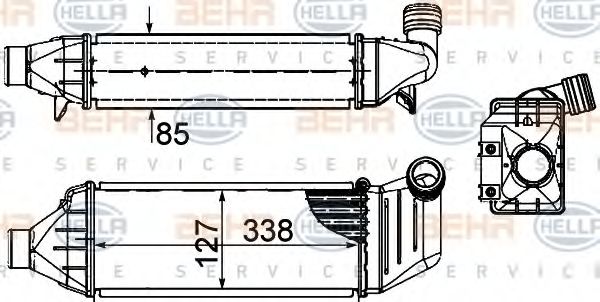 Интеркулер BEHR HELLA SERVICE 8ML 376 899-081