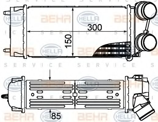 Интеркулер BEHR HELLA SERVICE 8ML 376 899-241