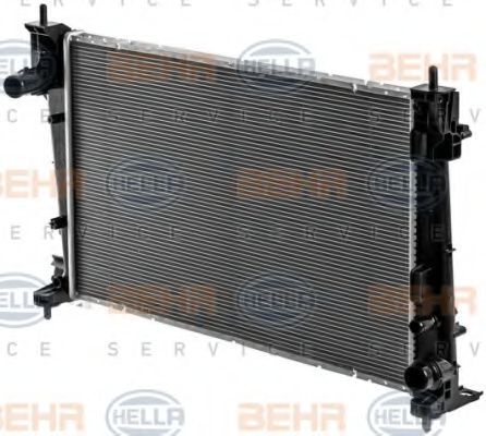 Радиатор, охлаждение двигателя BEHR HELLA SERVICE 8MK376900031