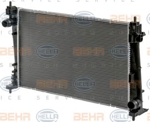 Радиатор, охлаждение двигателя BEHR HELLA SERVICE 8MK376900281
