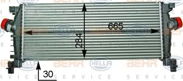 Интеркулер BEHR HELLA SERVICE 8ML 376 910-211