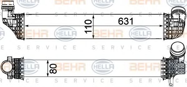 Интеркулер BEHR HELLA SERVICE 8ML 376 912-121