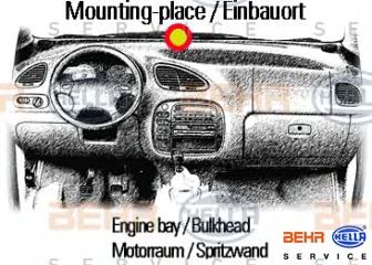 Вентилятор салона BEHR HELLA SERVICE 087622