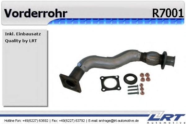 Труба выхлопного газа LRT R7001