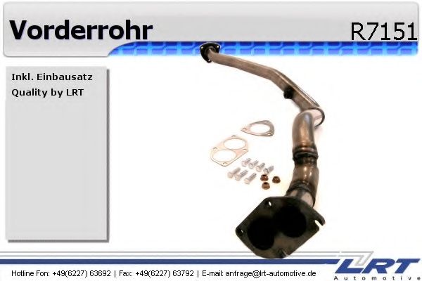 Труба выхлопного газа LRT R7151