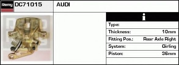 Тормозной суппорт DELCO REMY DC71015