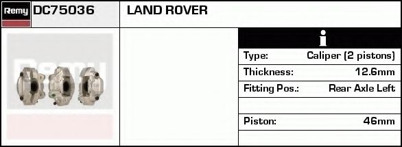Тормозной суппорт DELCO REMY DC75036