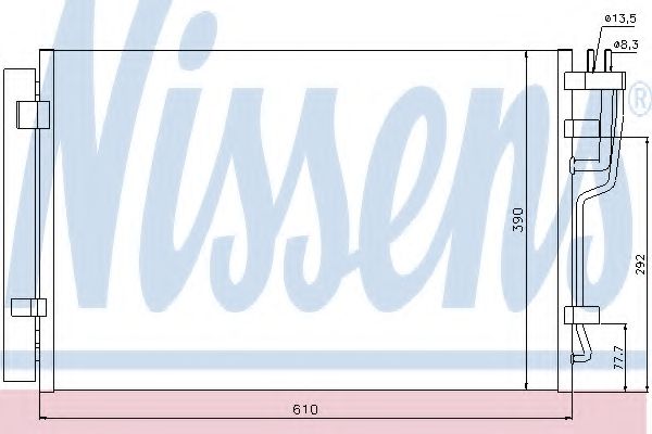 Конденсатор, кондиционер NISSENS 940006