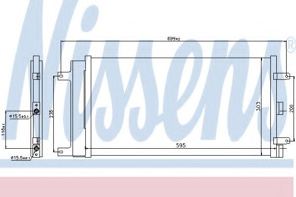 Конденсатор, кондиционер NISSENS 940061