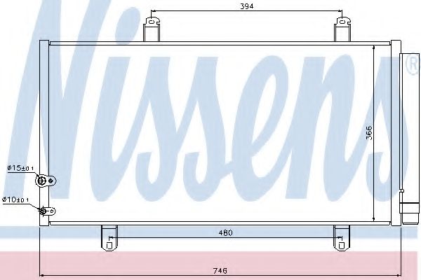 Конденсатор, кондиционер NISSENS 940194