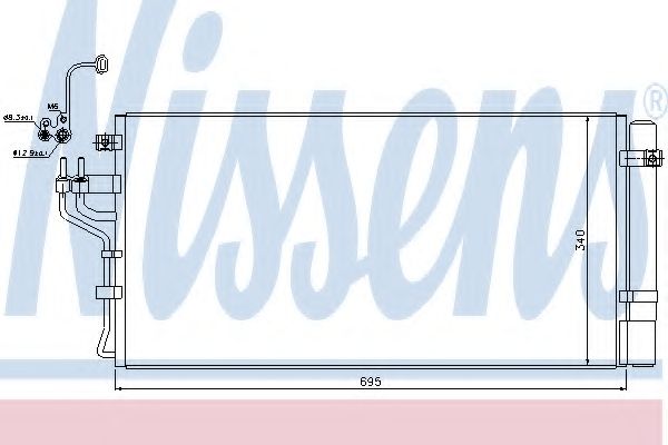 Конденсатор, кондиционер NISSENS 940249