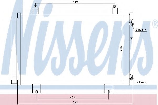 Конденсатор, кондиционер NISSENS 940434