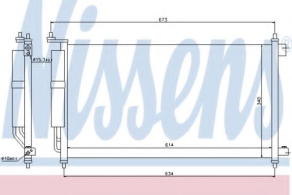 Конденсатор, кондиционер NISSENS 94621