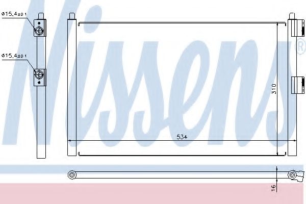 Конденсатор, кондиционер NISSENS 94728