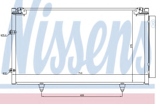 Конденсатор, кондиционер NISSENS 94757