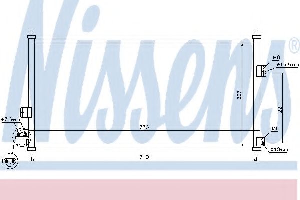 Конденсатор, кондиционер NISSENS 94889