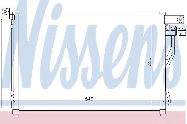 Конденсатор, кондиционер NISSENS 94895