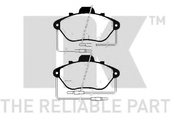 Комплект тормозных колодок, дисковый тормоз NK 223718