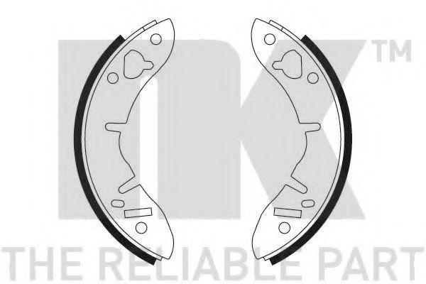 Комплект тормозных колодок NK 2712033