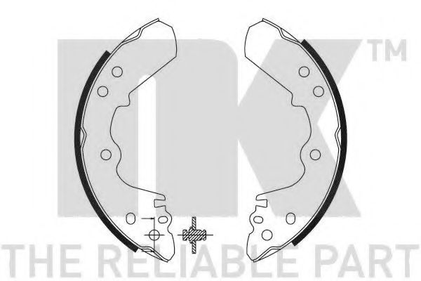 Комплект тормозных колодок NK 2714528