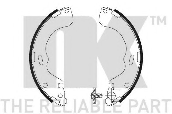 Комплект тормозных колодок NK 2732640