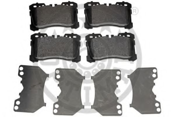 Комплект тормозных колодок, дисковый тормоз OPTIMAL 12423