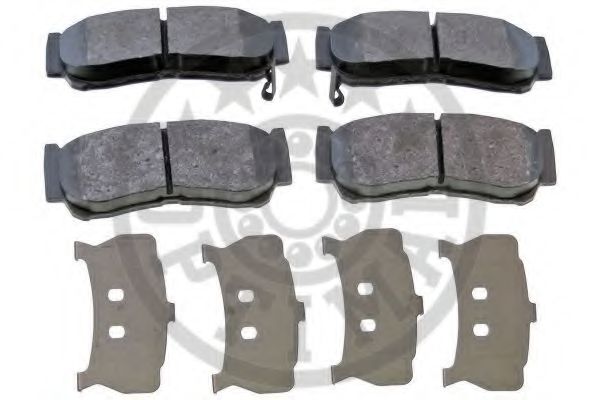 Комплект тормозных колодок, дисковый тормоз OPTIMAL 12451