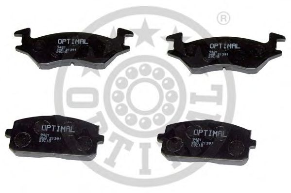 Комплект тормозных колодок, дисковый тормоз OPTIMAL 9421
