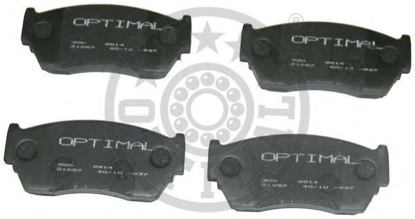 Комплект тормозных колодок, дисковый тормоз OPTIMAL 9814