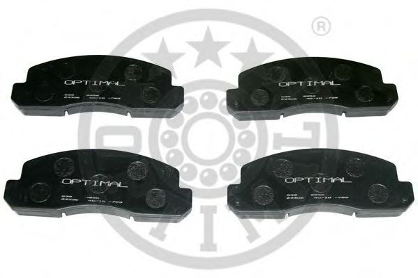 Комплект тормозных колодок, дисковый тормоз OPTIMAL 9956