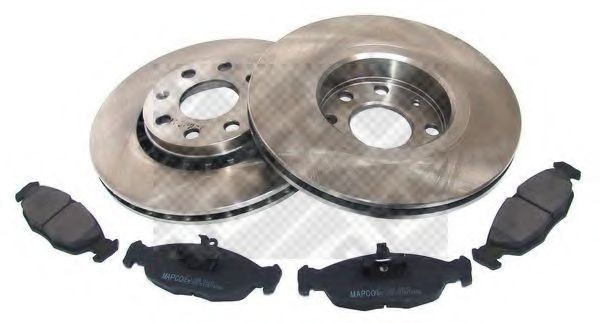Комплект тормозов, дисковый тормозной механизм MAPCO 47758