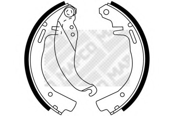 Комплект тормозных колодок LPR 2490