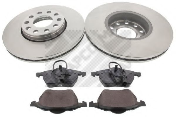 Комплект тормозов, дисковый тормозной механизм MAPCO 47927