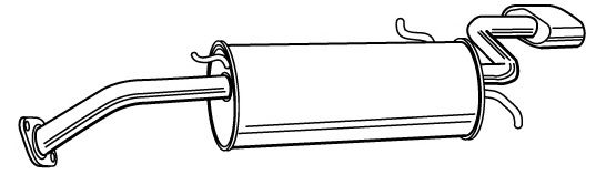 Глушитель выхлопных газов конечный DESCAM 080113